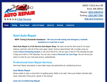 Tablet Screenshot of kentautorepair.com